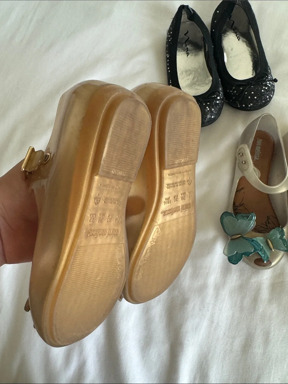 Bundle Girl shoes size 12T  Mini Melissa/ Nina